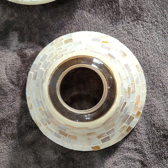 Yankee Candle Lrg Shell Mosiac Jar Plate!!! - Picture 10 of 11